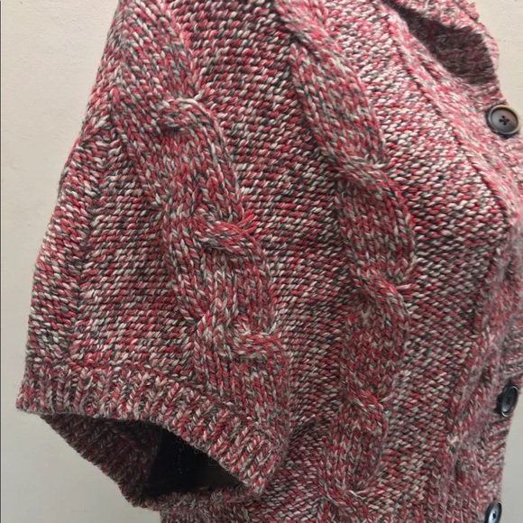 American Eagle Bolero Turtle Neck Sleeveless Multi Colour Buttons XS Knit Women - Picture 2 of 7